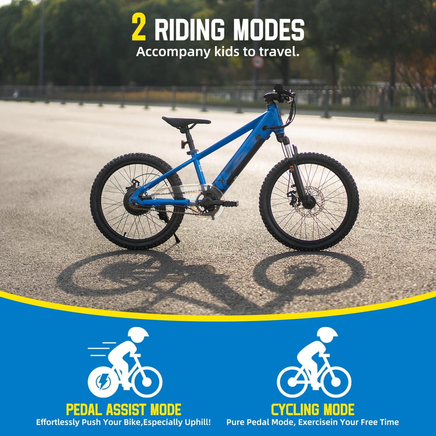 JOYSTAR Electric Bike For Kids 250W 15 MPH Mountain Bicycle