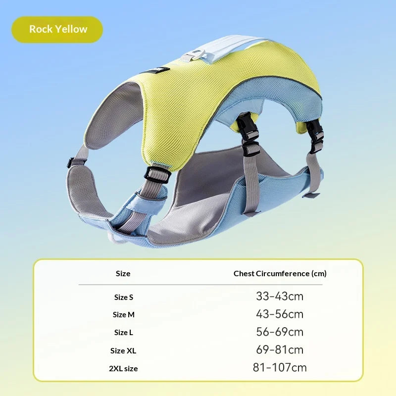 Summer Cooling Vest Style Dog Harness Breathable Leash