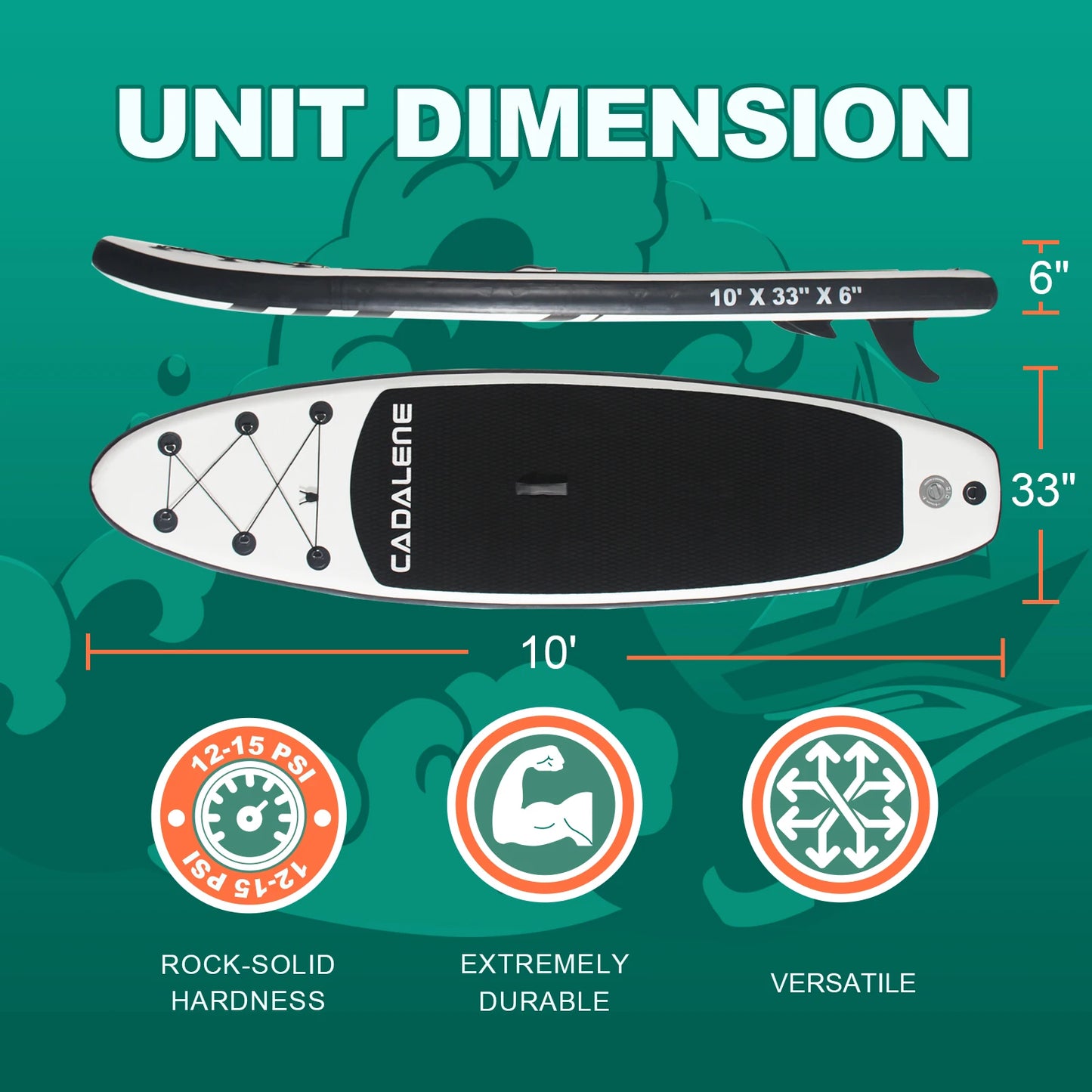 CADALENE Inflatable Stand Up Paddle Board With Accessories And Pump