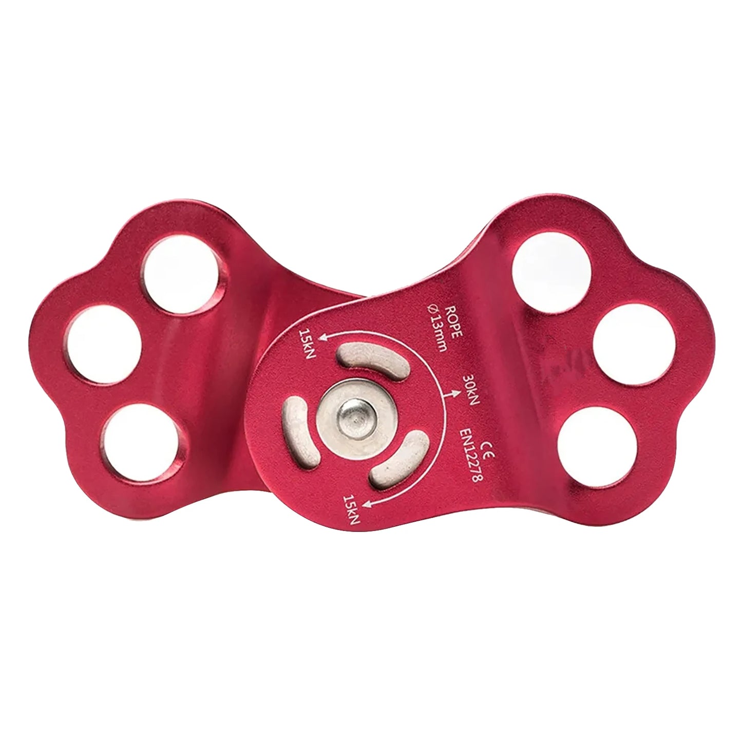 Rock Climbing 30kN Three Hole Pulley Bearing 7075 Aviation Aluminum