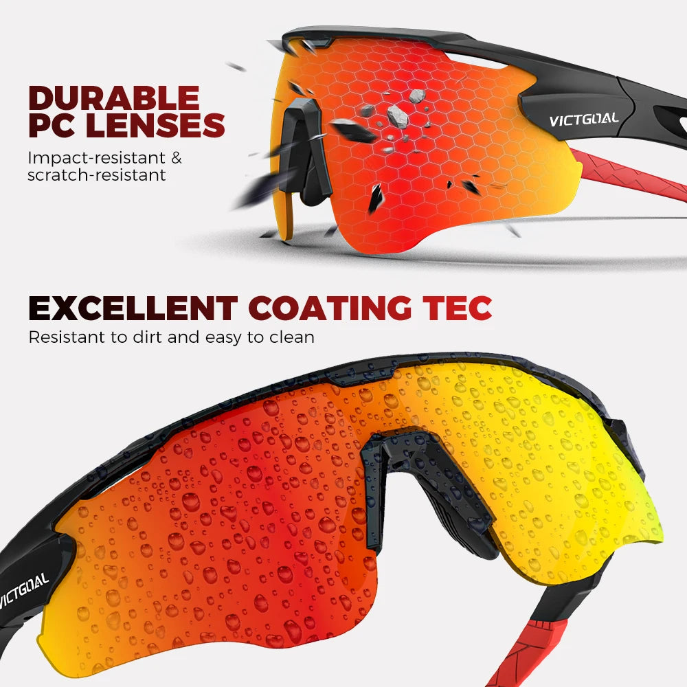 Victgoal Photochromic Cycling Sunglasses UV400 Protection For Athletes