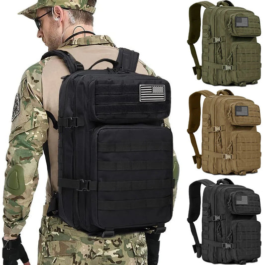 Tactical Military Backpack Molle Rucksack Water Resistant Outdoor