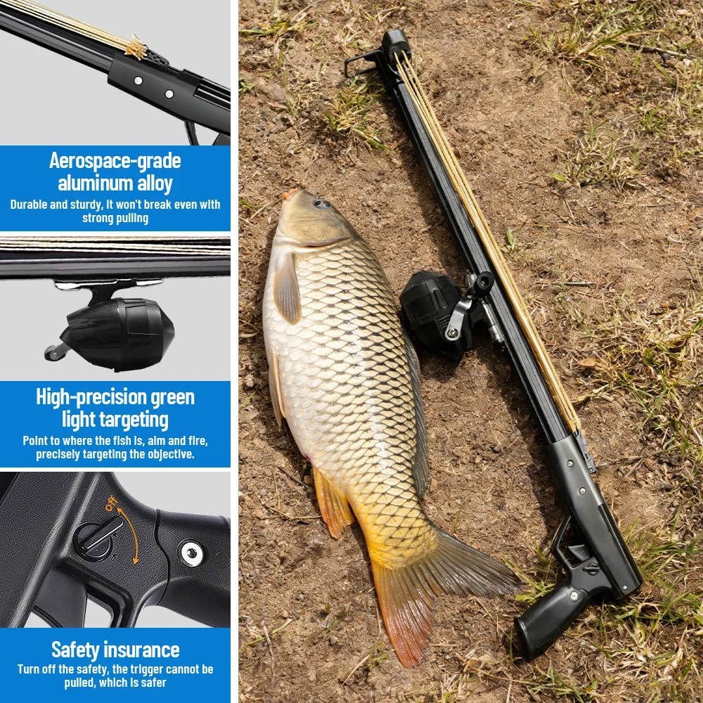 Aluminum Slingshot Rod With Reel For Long Distance Fishing