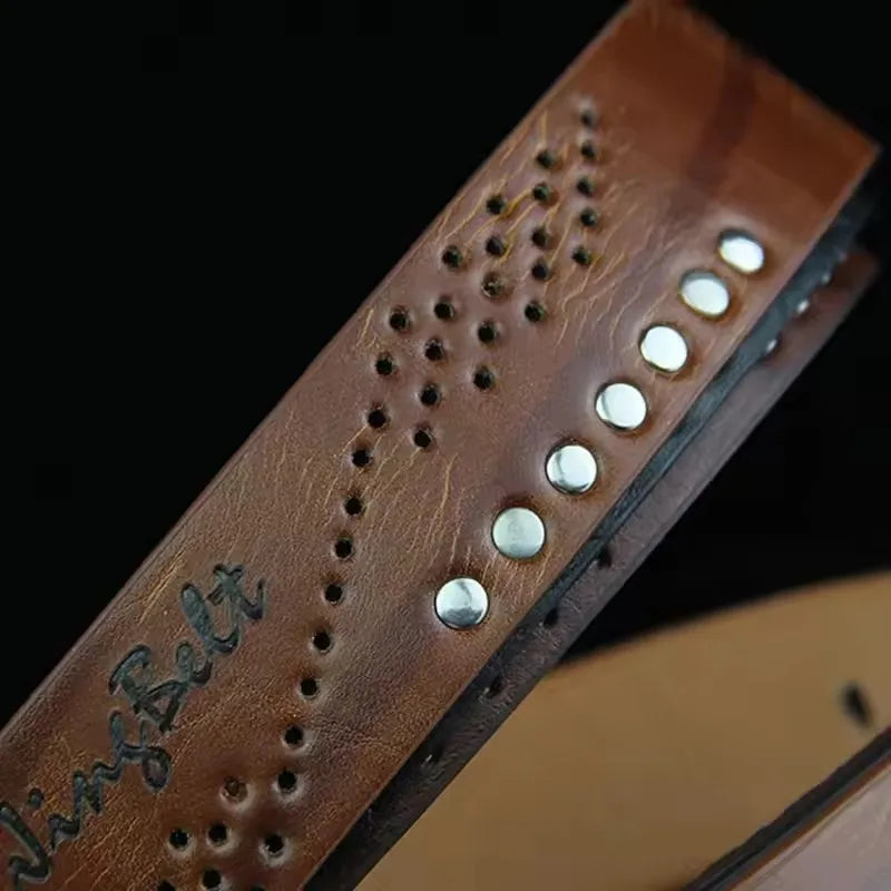 Men's PU Leather Belt With Metal Pin Buckle Casual Wear