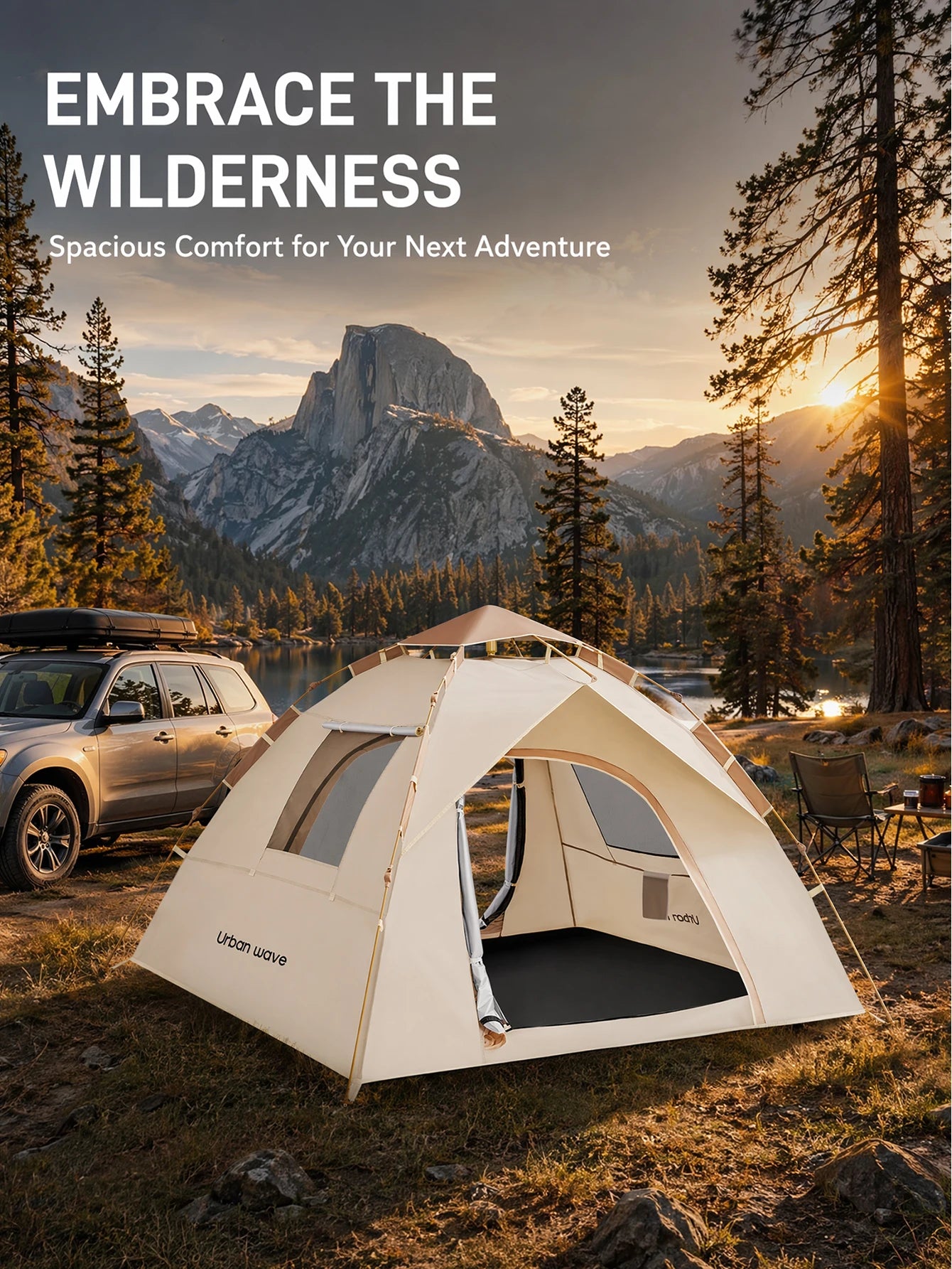 Automatic Pop Up Camping Tent Windproof Waterproof