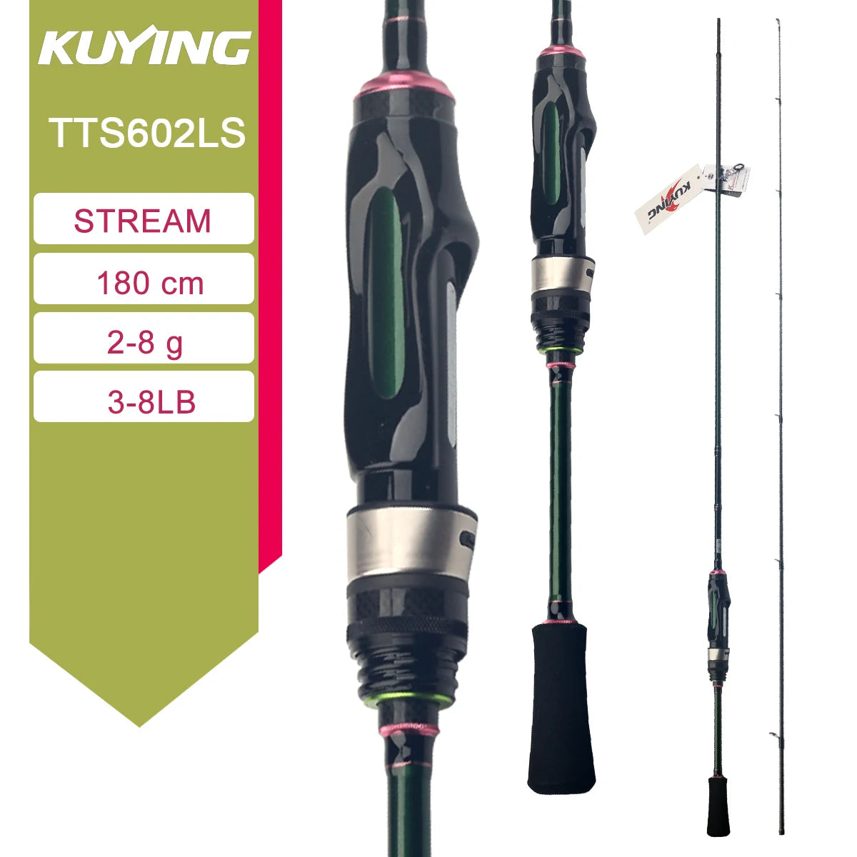 Kuying Lure Rod Casting Spinning River Carbon Fishing Rod