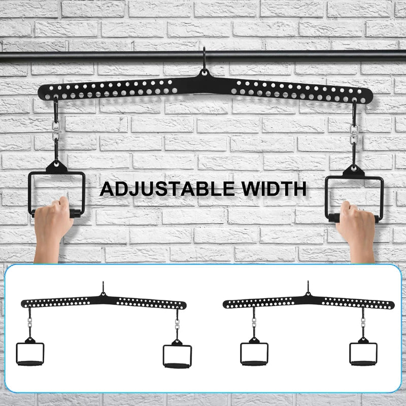 Multi-Grip Gym Pulley Handle - Strength Training Bar for Bicep & Tricep Workouts