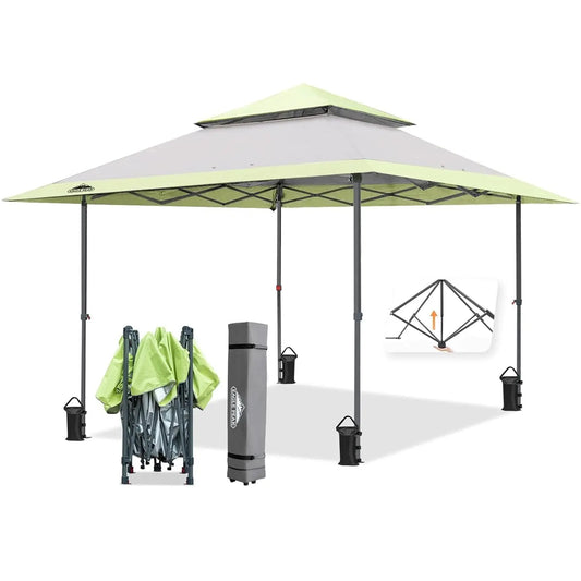 13x13 Straight Leg Pop Up Canopy Tent Instant Outdoor Canopy Easy Single Person Set up Folding Shelter w/Auto, Customized