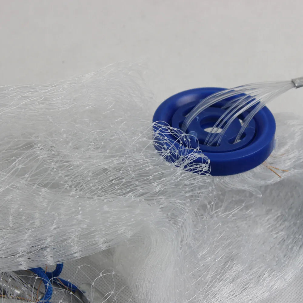 Bymaocar Saltwater Hand Cast Fishing Net With Sinker