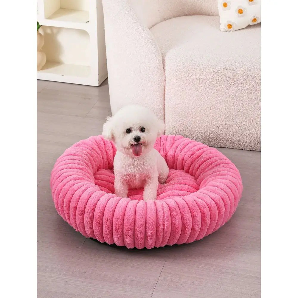 Orthopedic Donut Shaped Dog Bed For Extra Comfort And Support