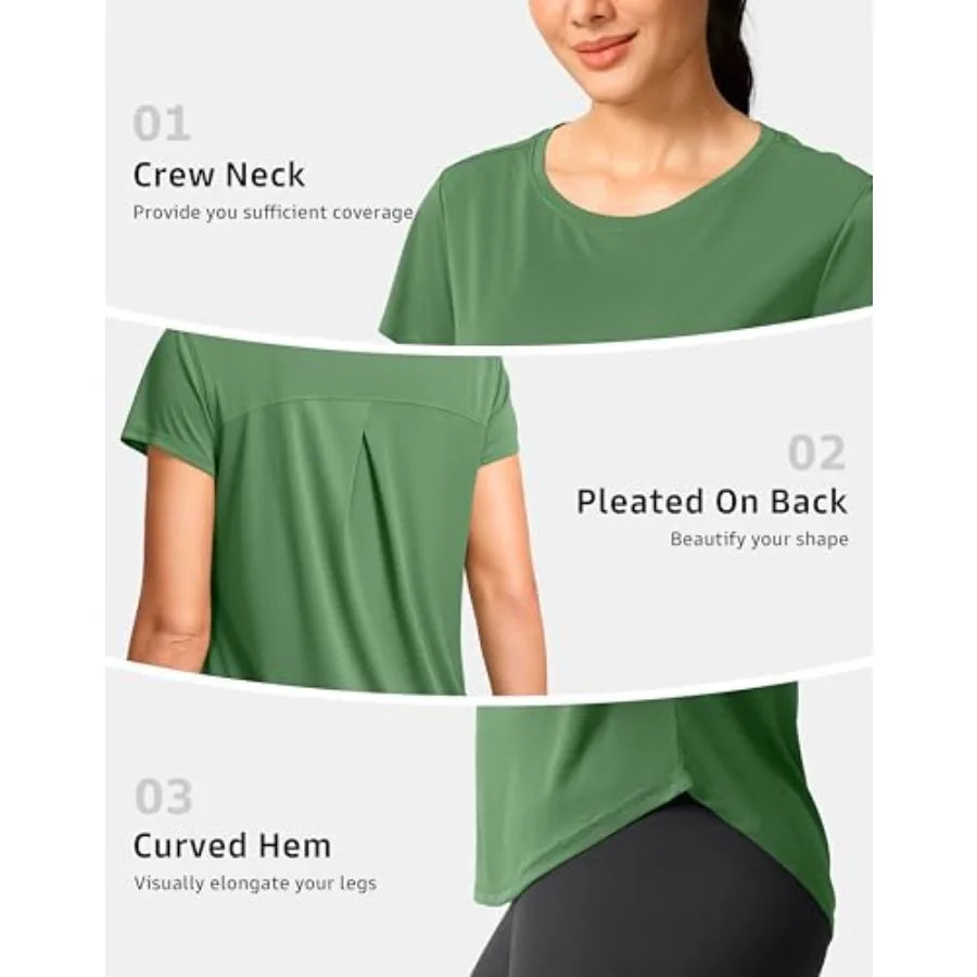 Gradual Quick Dry Bamboo Yoga Running Top For Women