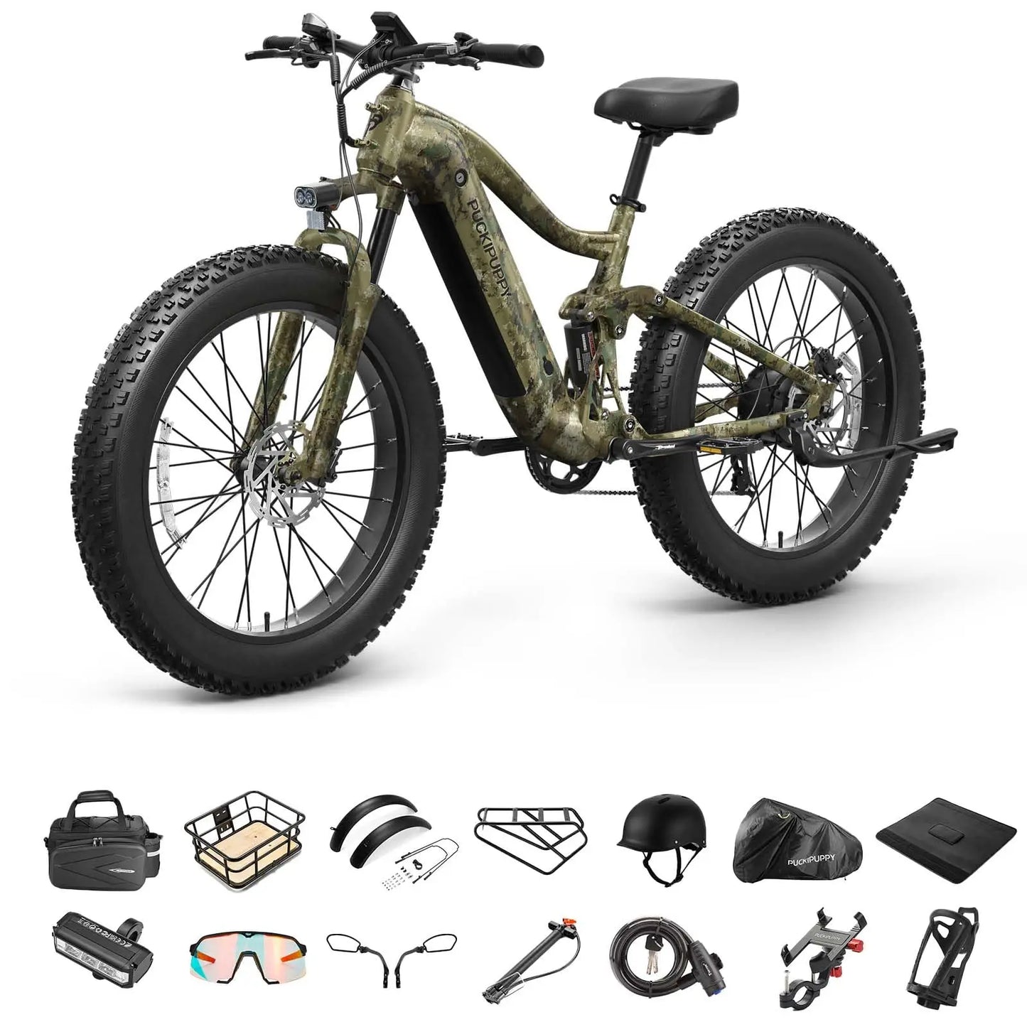 PUCKIPUPPY Boxer Electric Mountain Bike 960W 48V Ebike