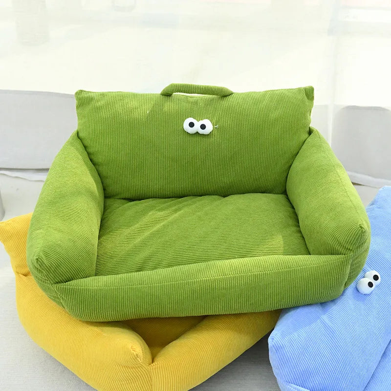 NONECN Puppy Cozy Sofa Kennel For Winter Warm Pet Nest Bed