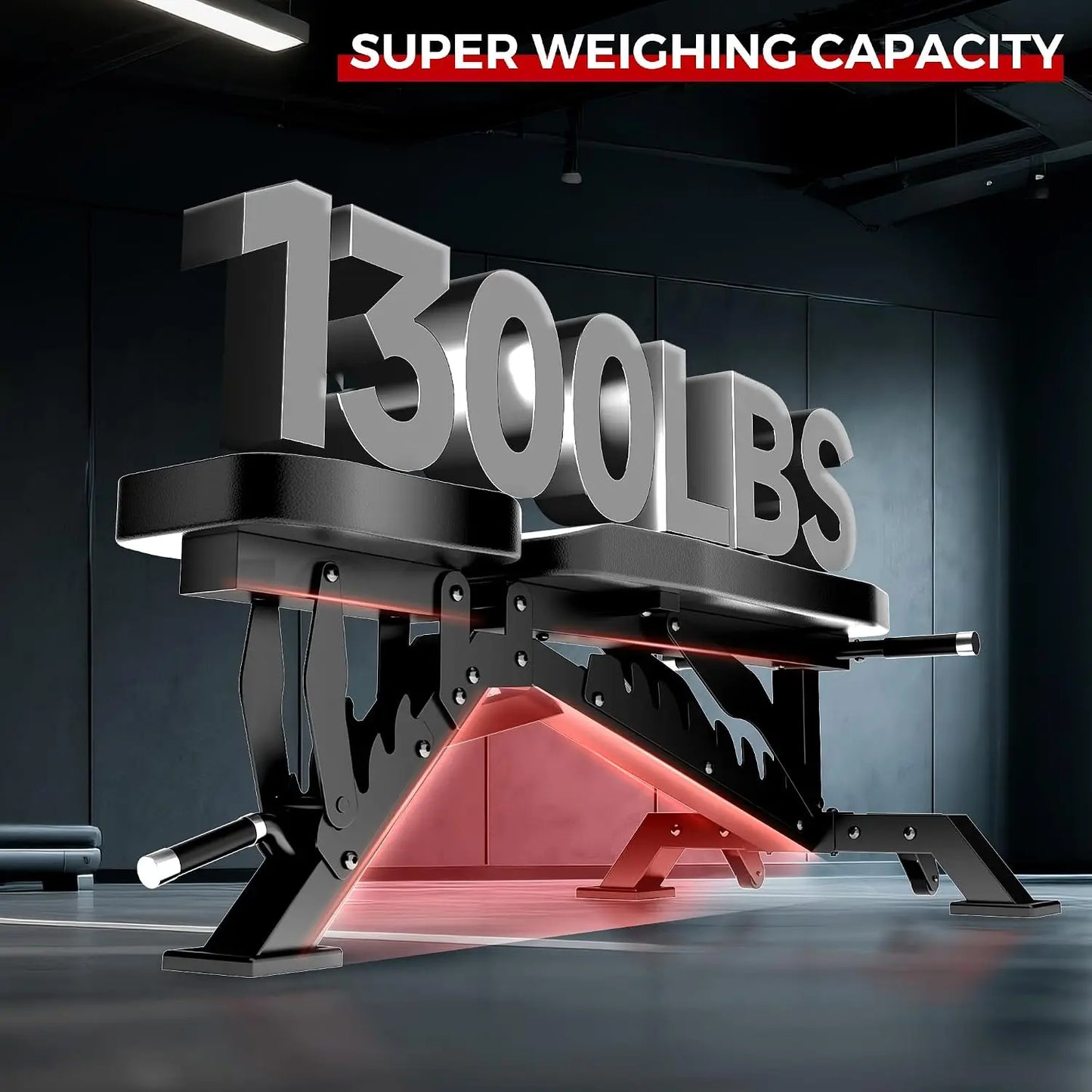 Adjustable Weight Bench for Home Gym With 1300 LBS Capacity