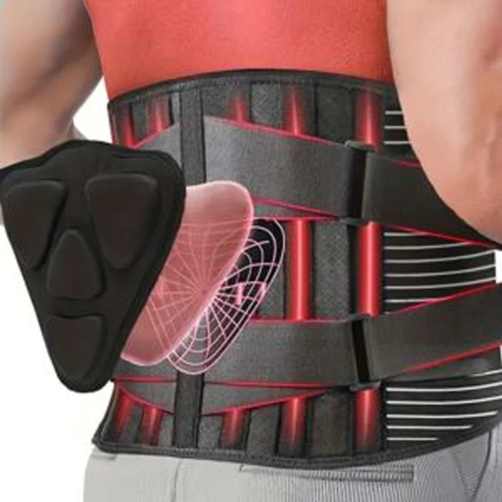 Breathable Adjustable Lumbar Back Brace For Pain Relief