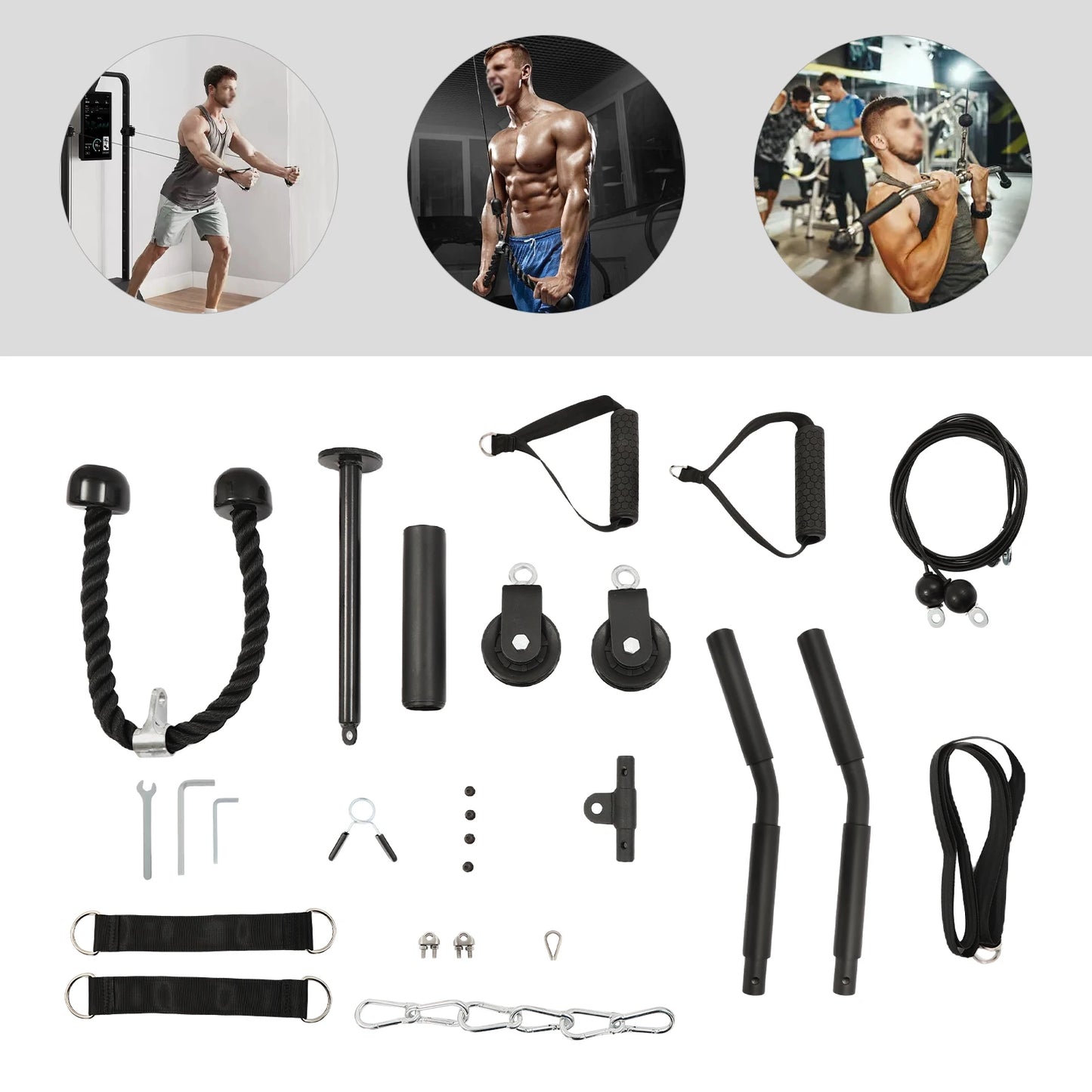 Pulley Gym Home Cable System For Full Body Training