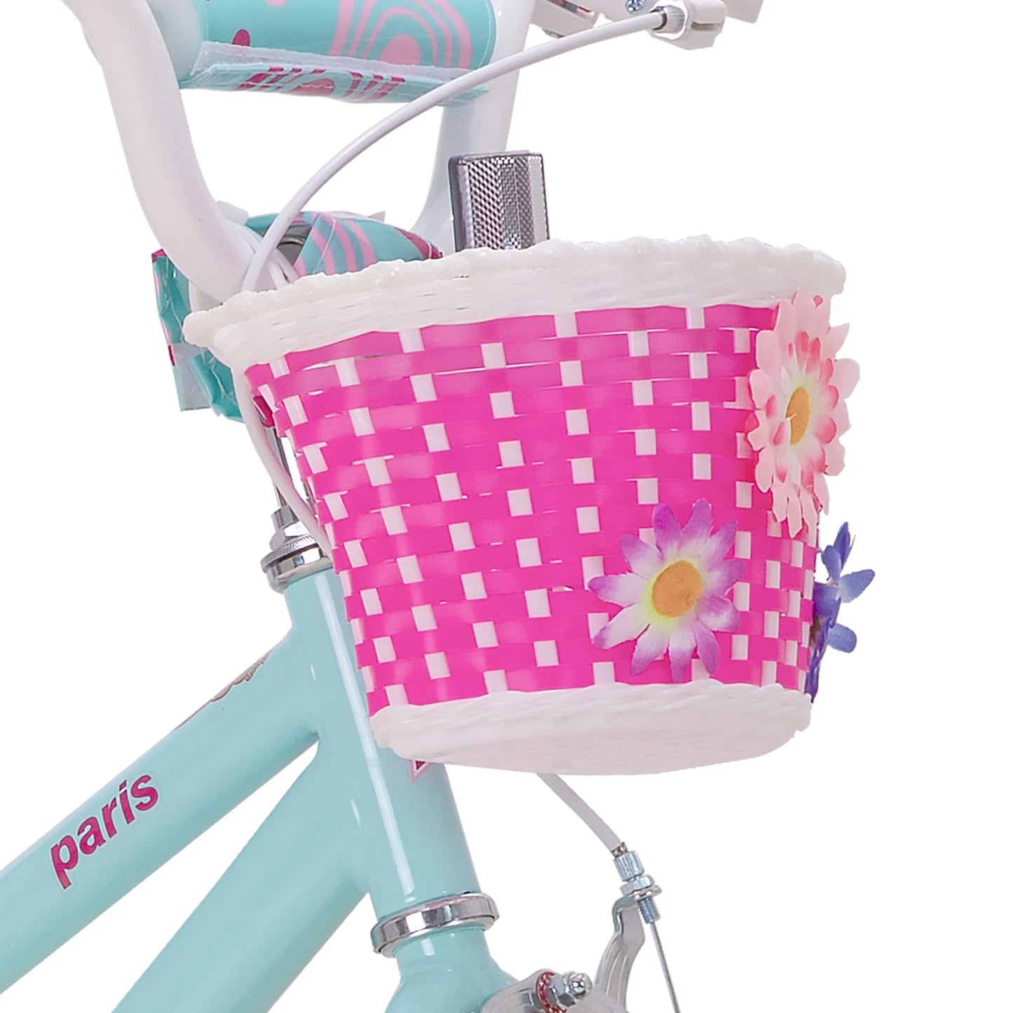 Joystar Kids Bike With Training Wheels Basket Water Bottle Handbrake