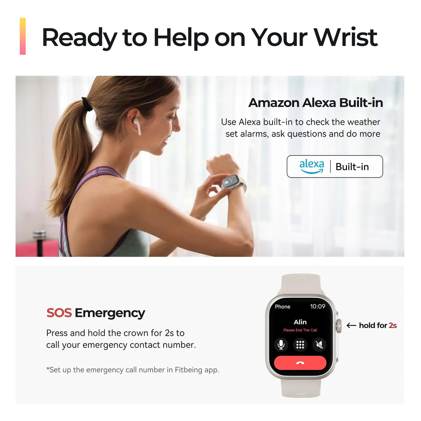 Anyloop Smart Watch Fitness Tracker With SpO2 Sleep Monitor