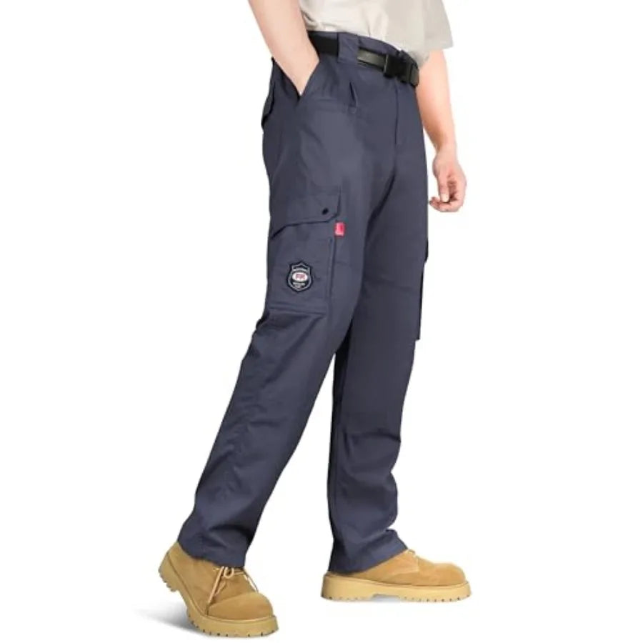 BOCOMAL Flame Resistant Cargo Pants For Men Durable Workwear