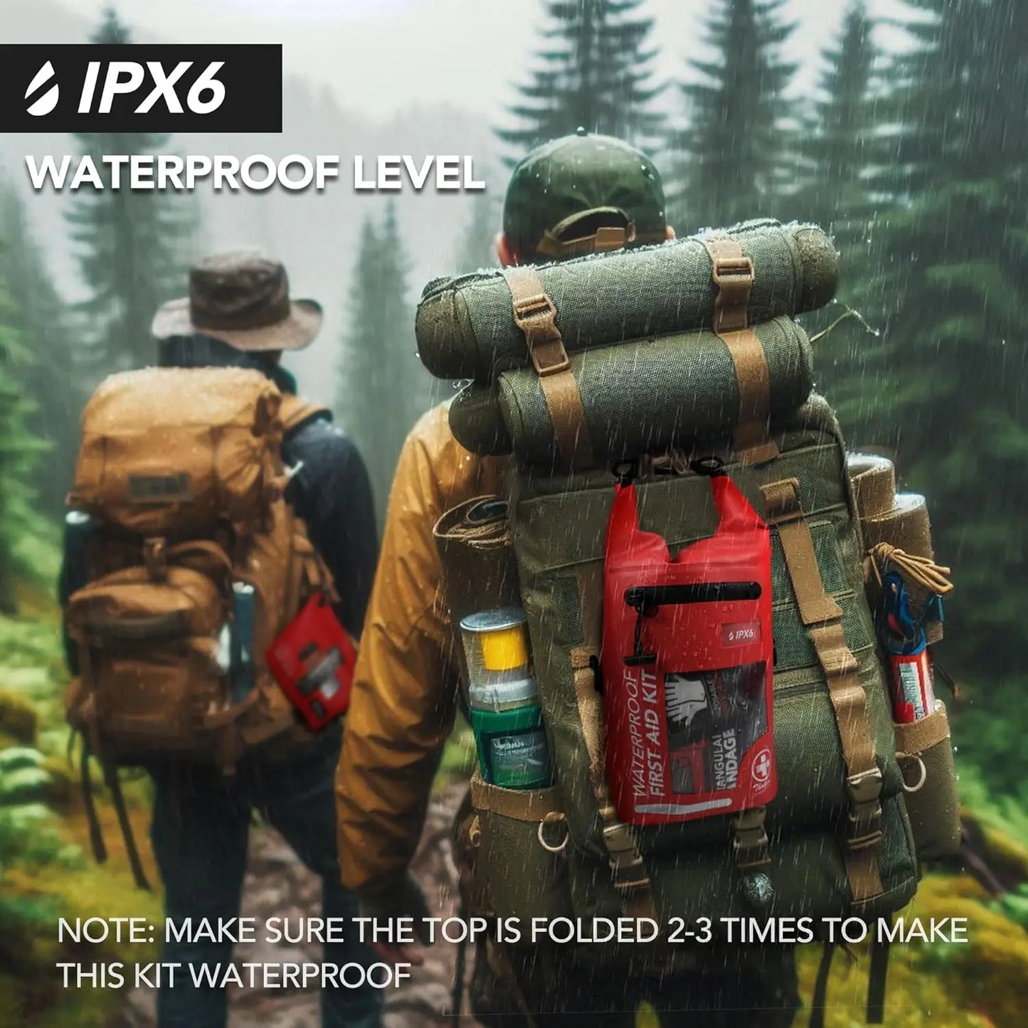 Outdoor Waterproof First Aid Kit With Reflective Dry Bag