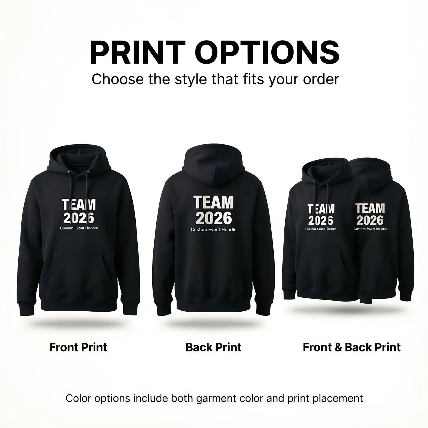 Custom Hoodie Personalized Unisex Pullover Photo Logo Print