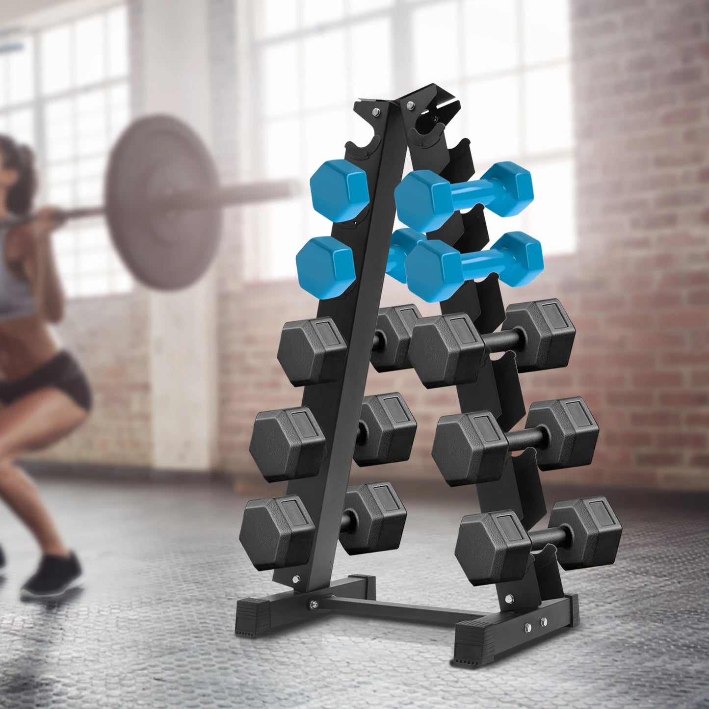 Bymaocar Dumbbell Rack Storage Bracket Stand Load Bearing 660 Lbs