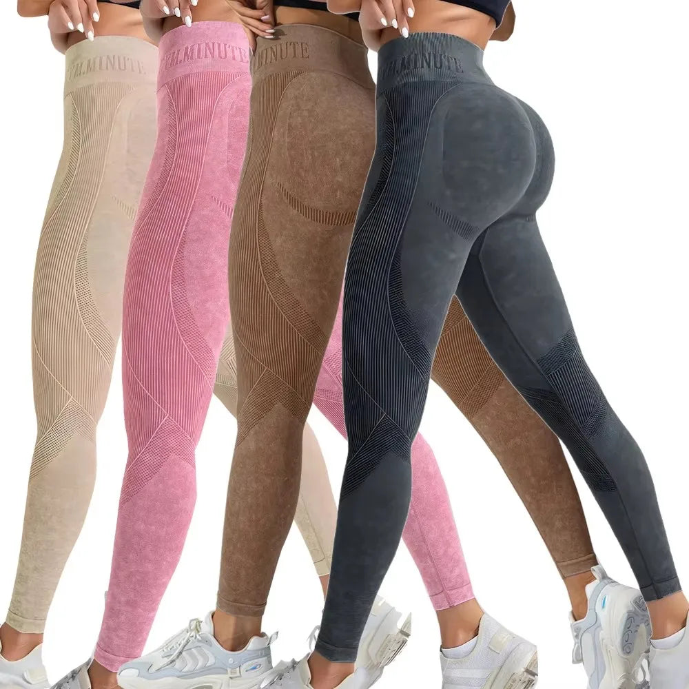 Women's Seamless Yoga Pants High Waist for Hip Lift Workout
