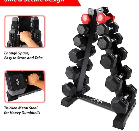 Six Tier Dumbbell Rack For Six Pairs 660 Pound Capacity