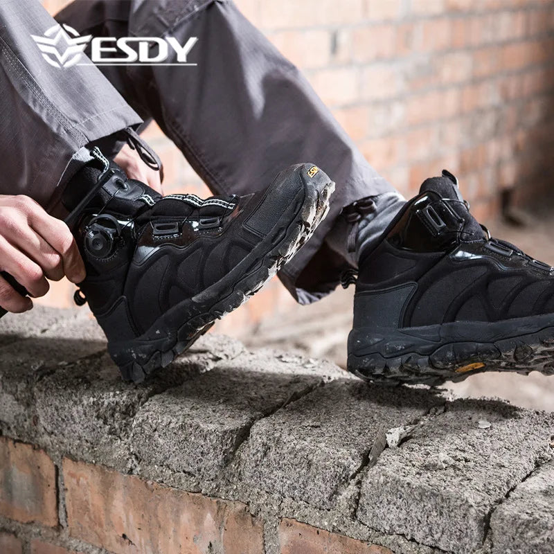 KOLINLOVCN Mens Outdoor Hiking Boots Waterproof Breathable