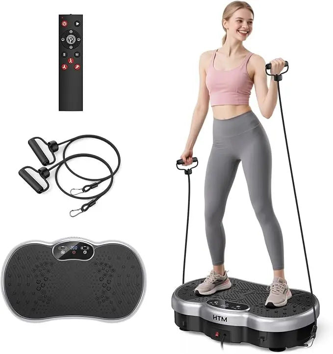 HTMM Fitness Vibration Plate Whole Body Power Plate Home Gym
