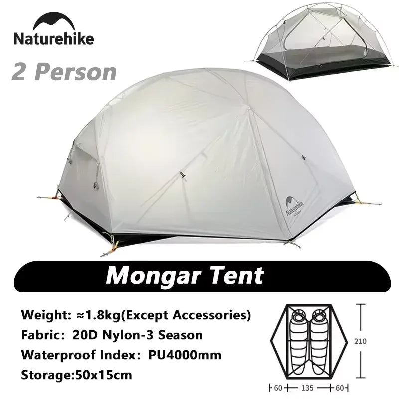 Naturehike Mongar 2 Person Ultralight Waterproof Tent