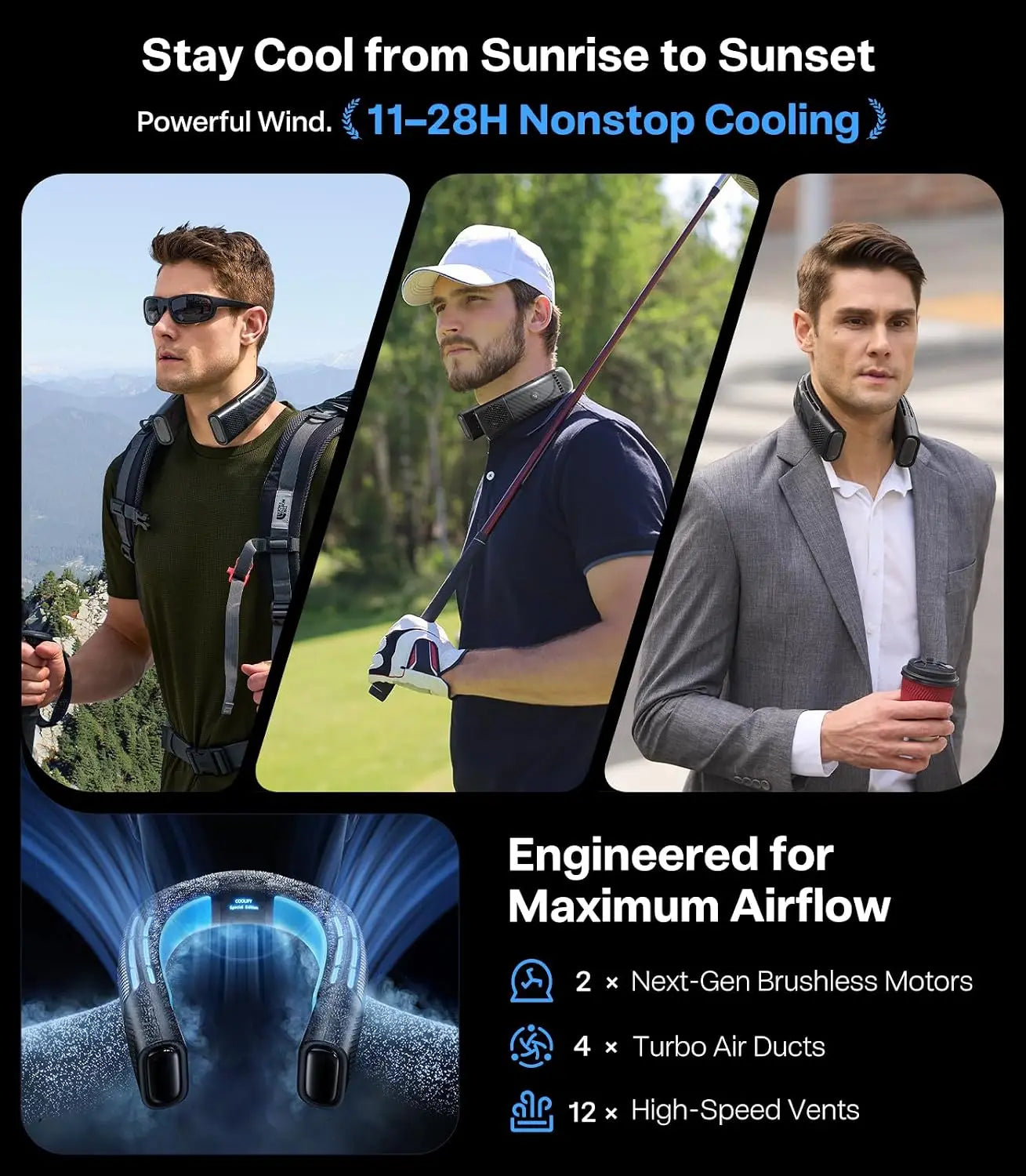 2S Lite Neck Air Conditioner With Long Battery Life