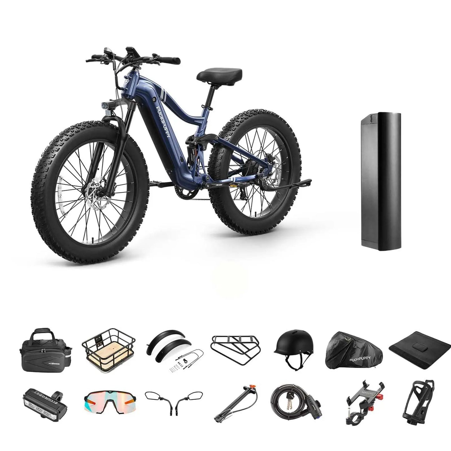 PUCKIPUPPY Boxer Electric Mountain Bike 960W 48V Ebike