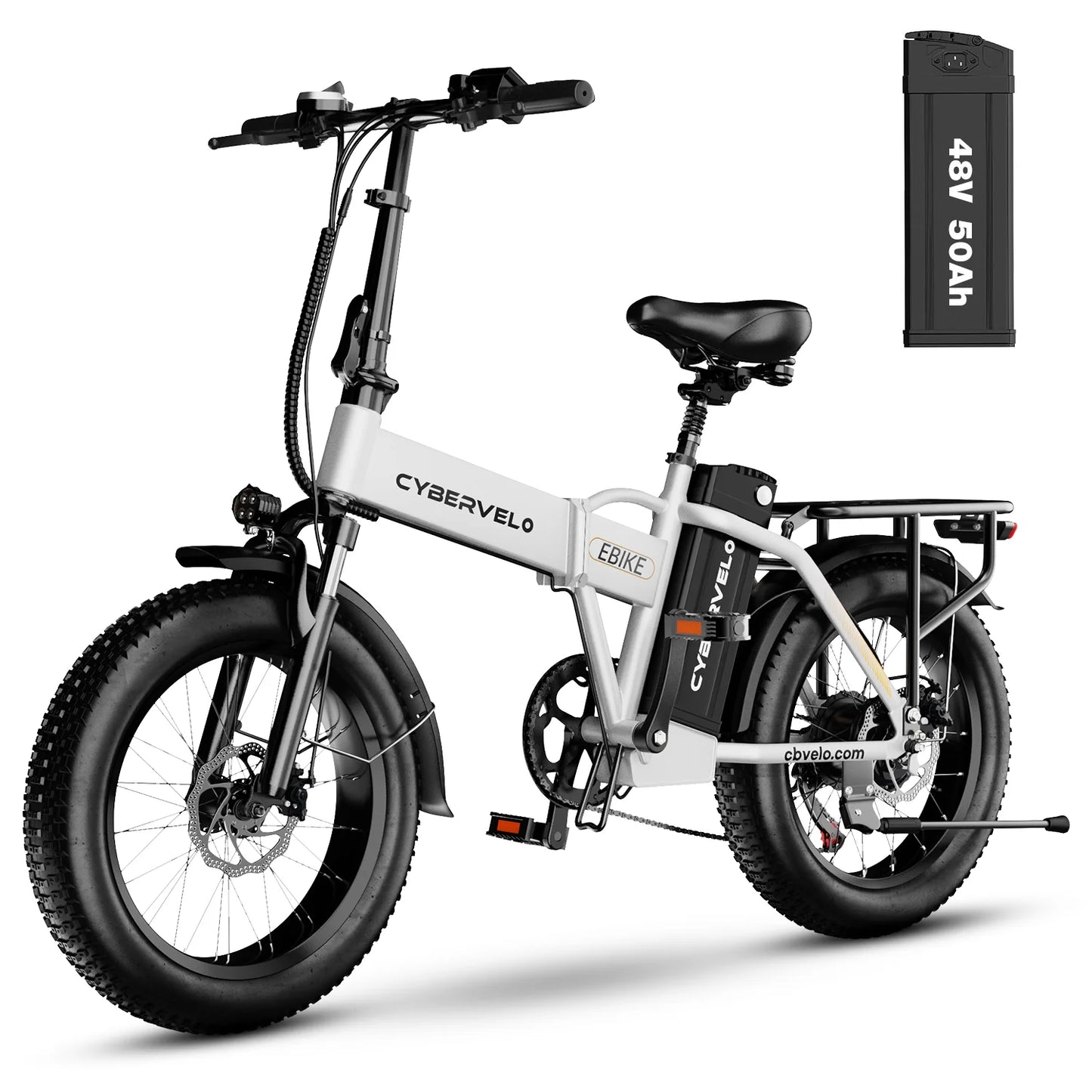 CYBERVELO EK4 Folding Electric Bike For Adults With Fat Tire