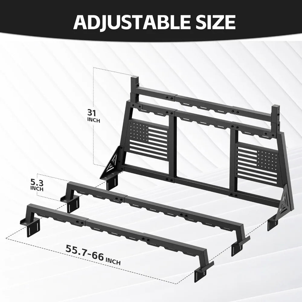 YZON Adjustable Truck Bed Roll Bar For Ford F150 Pickup