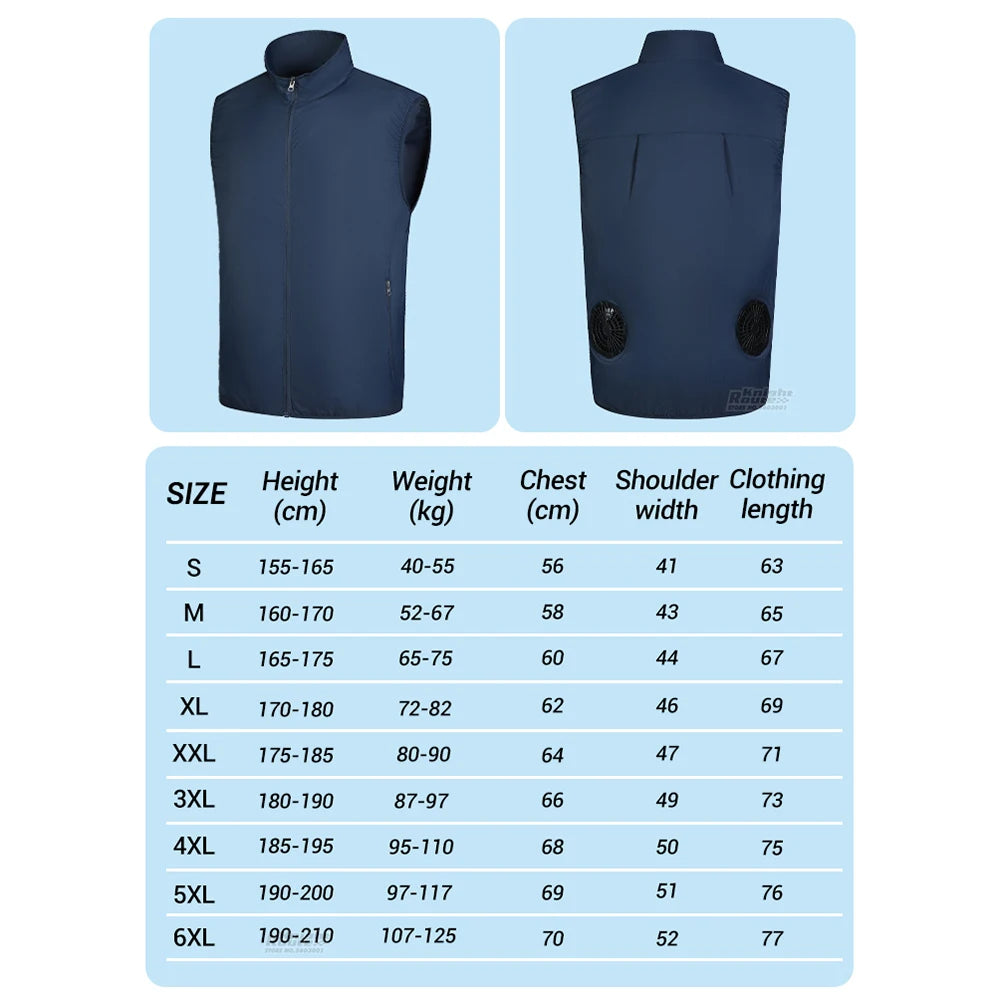NONECN Wearable Cooling Vest With Fan For High Temperature Work