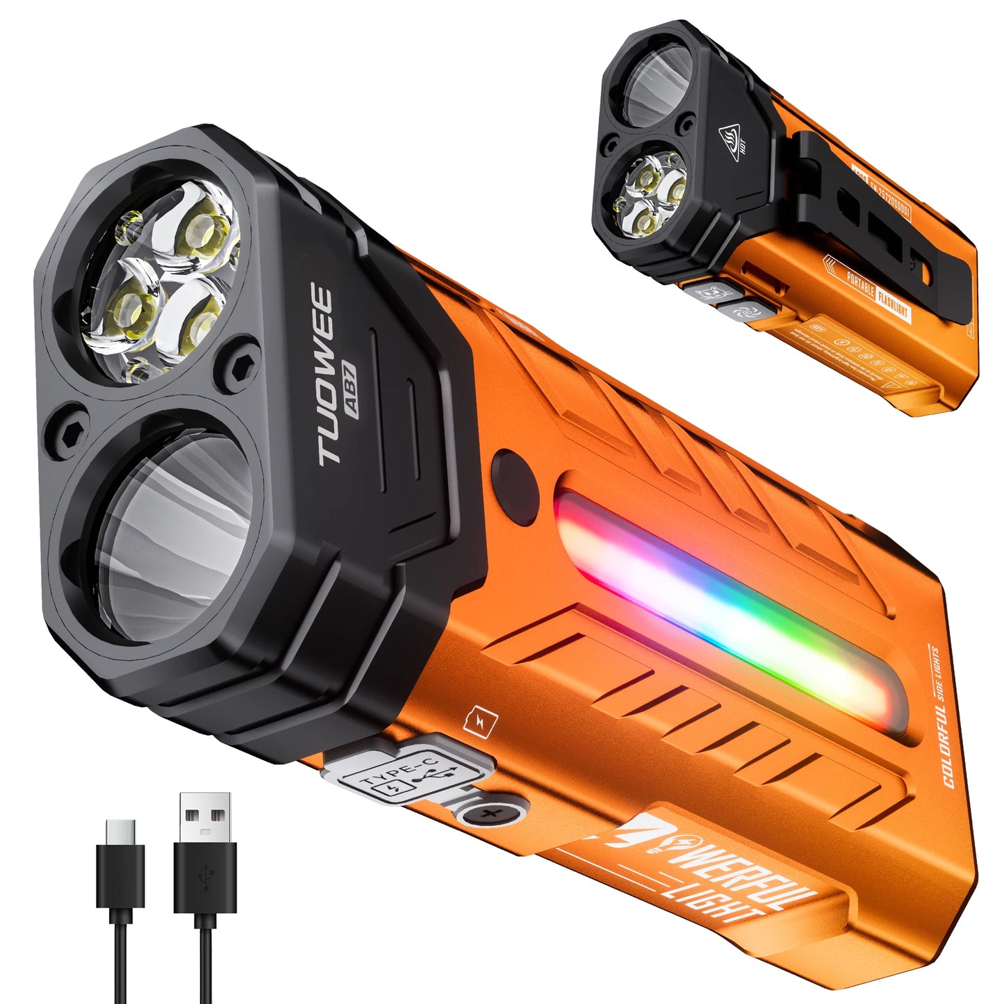 5000LM Rechargeable Magnetic LED Flashlight With 55 Modes