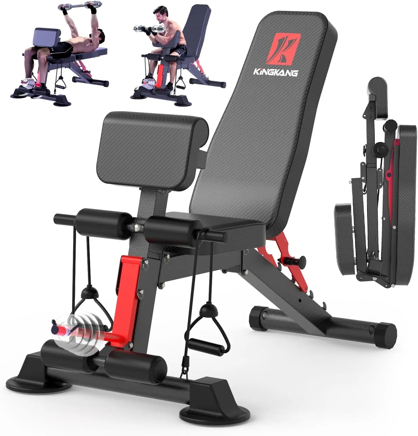 Foldable Dumbbell Bench 14-In-1 Multi-Functional Pre-Assembled