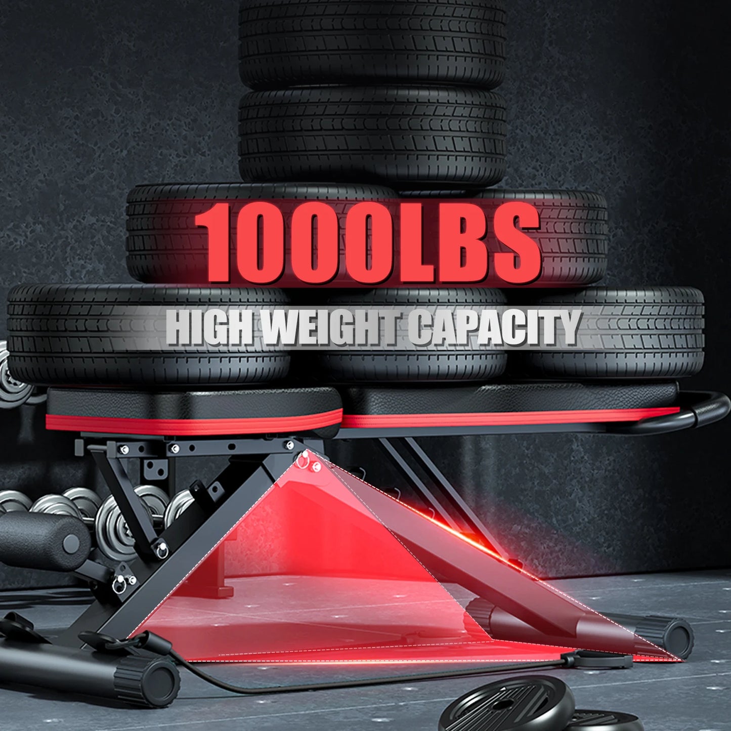 Foldable Weight Bench For Full Body Workout Home Gym