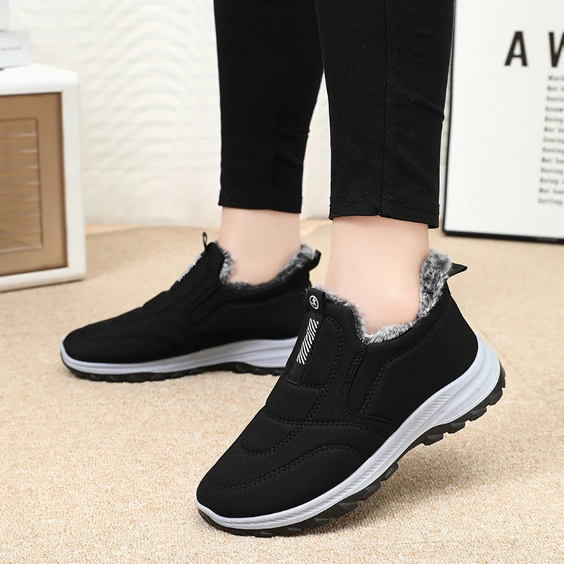 NQYW Winter Women Ankle Snow Boots Warm Fur