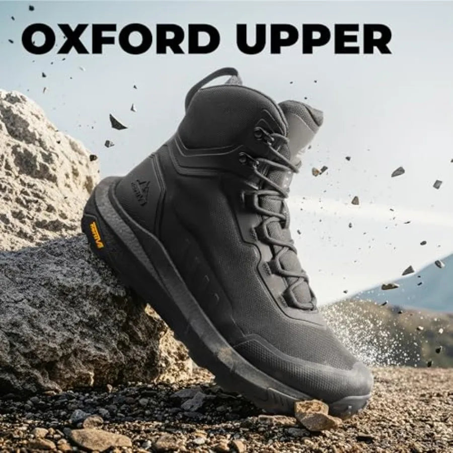 NORTIV 8 Tactical Hiking Boots With Cushioned Sole And Side Zip