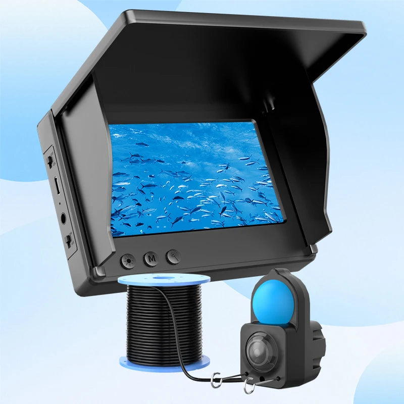 IP68 Waterproof Underwater Fishing Camera With Monitor And Depth Finder