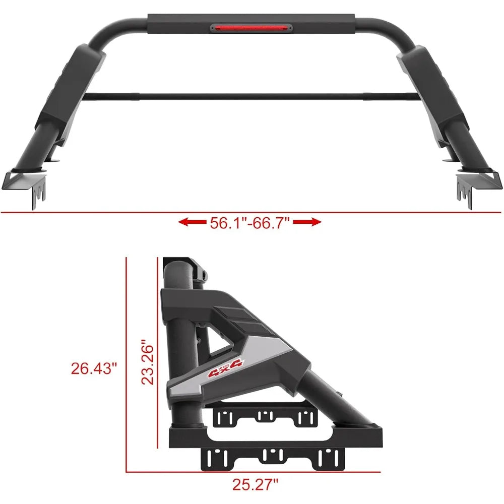 Tokmowin Universal Truck Bed Roll Bar for Pickup Trucks