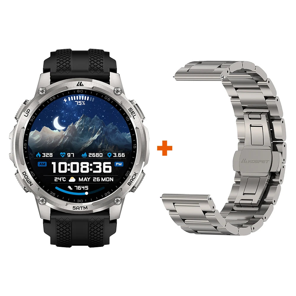 KOSPET Tank T4C Rugged Smartwatch With GPS And Health Tracking