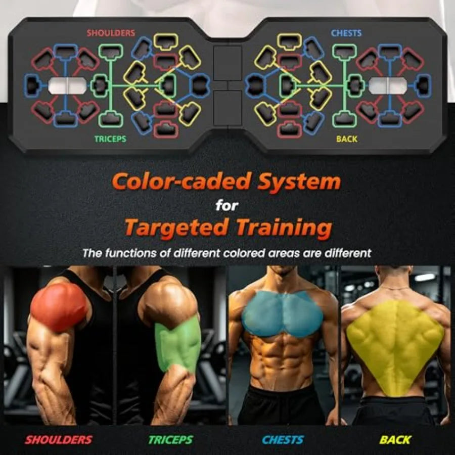 Foldable Push Up Stands Board Fitness Equipment For Home Gym Adjustable