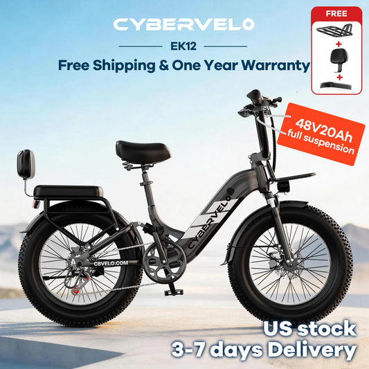 LIONLAND EK12 1500W Fat Tire Electric Bicycle Long Range