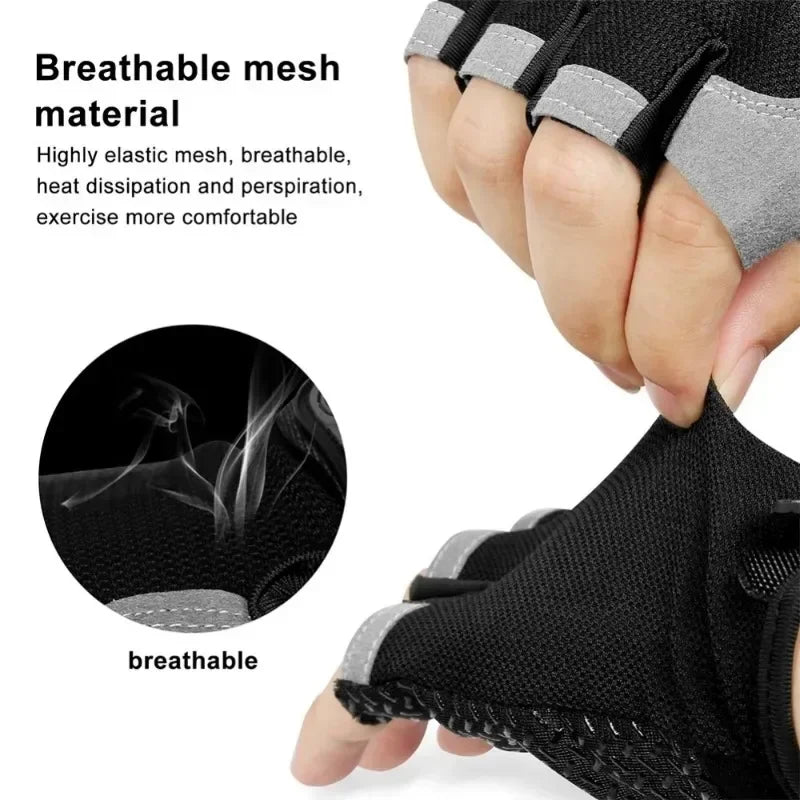 Breathable Anti-Slip Half Finger Cycling Gloves For Men And Women