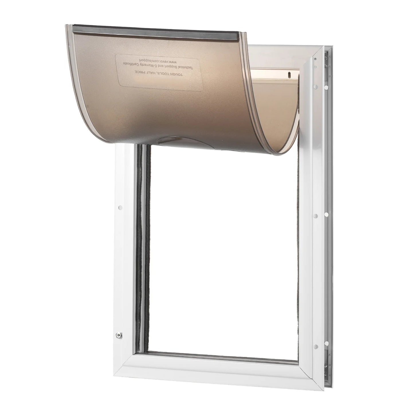 SucceBuy Pet Door Aluminum Frame With Lock System And Weatherproof Flap