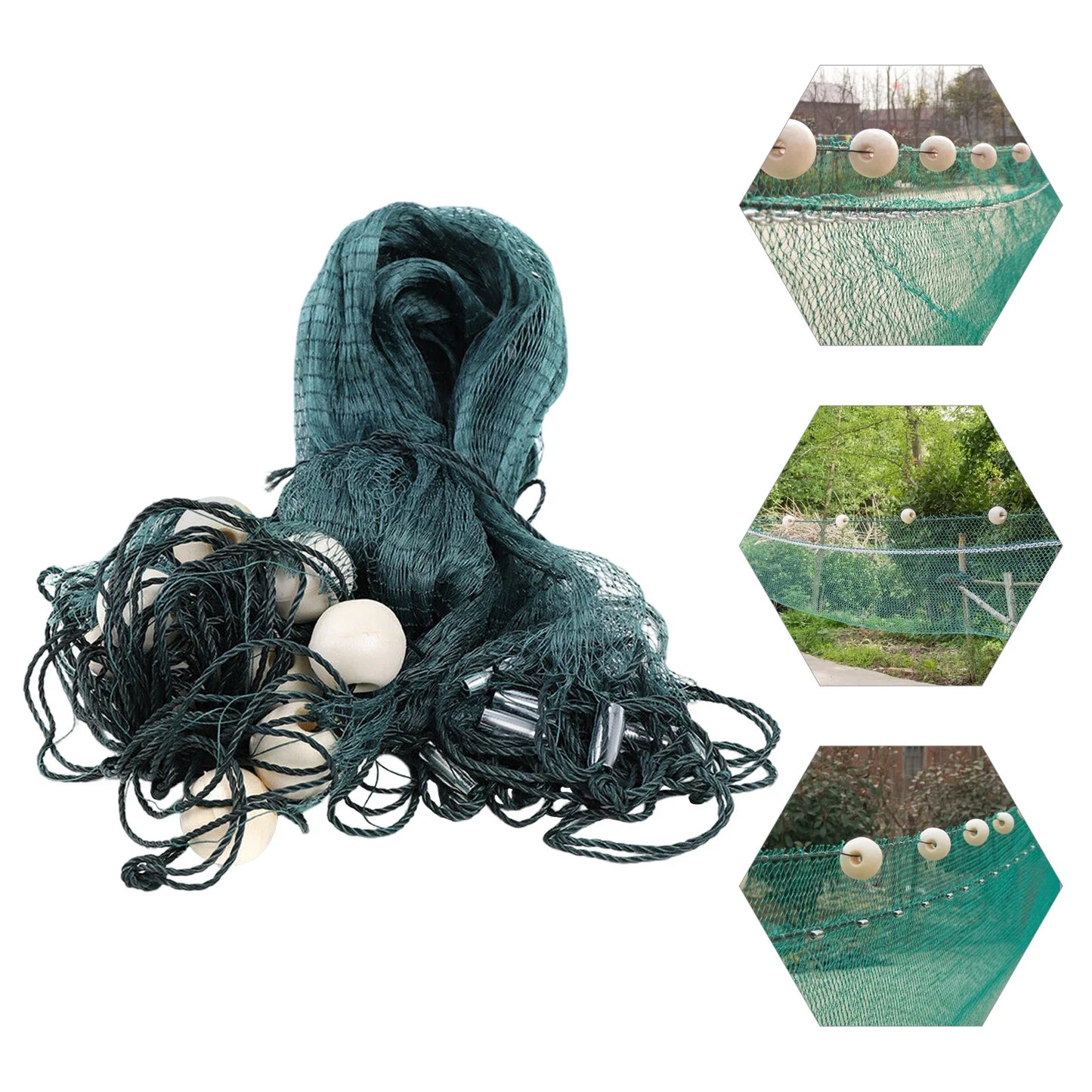 Bymaocar Nylon Mesh Drag Net With PVC Foam Floats