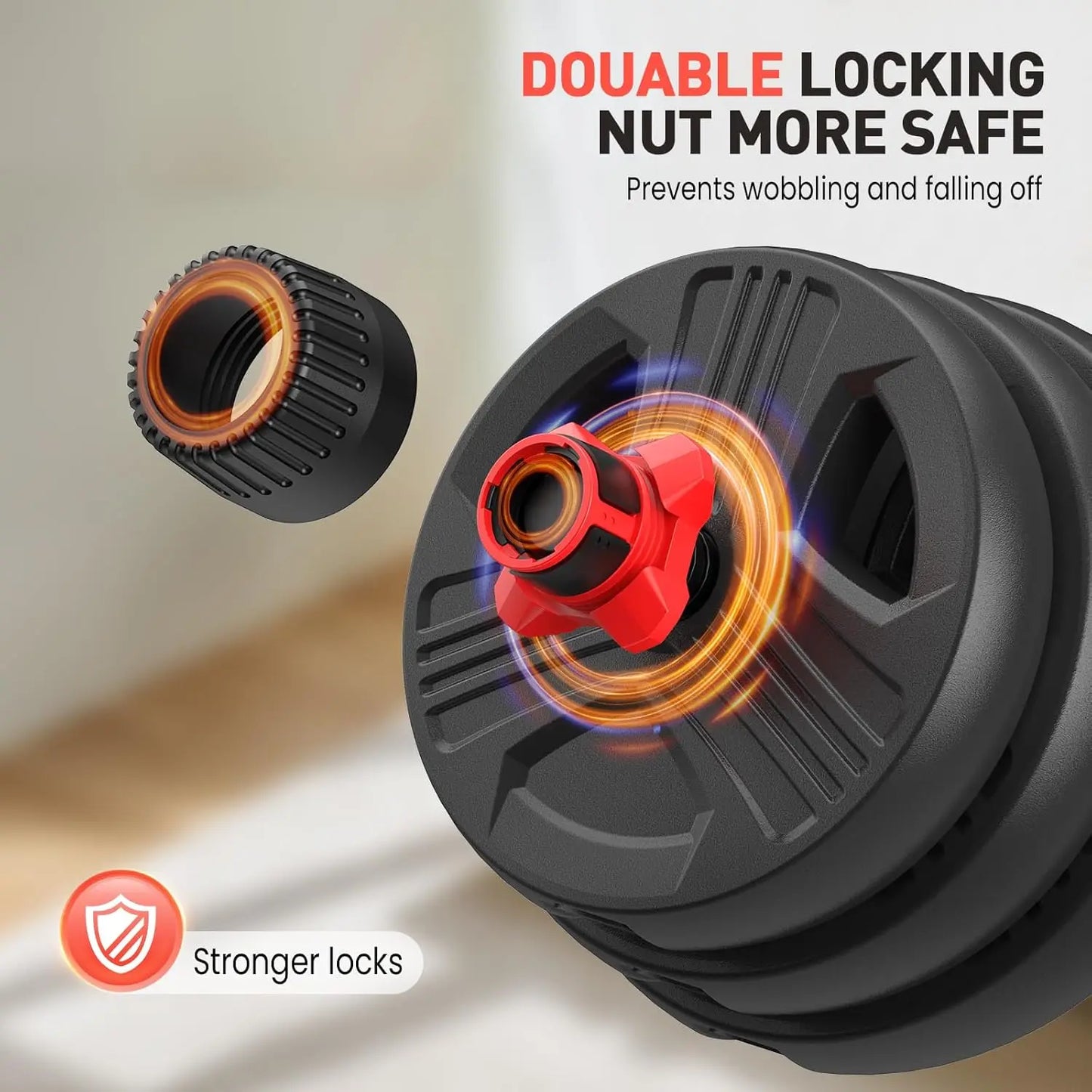 Adjustable Dumbbells Set 20 Lbs For Home Gym Convertible